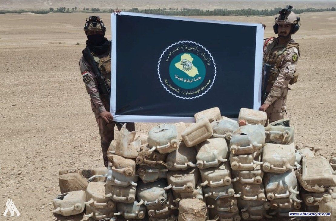 الاستخبارات العسكرية تضبط كدس كبير للعبوات الناسفة في الأنبار